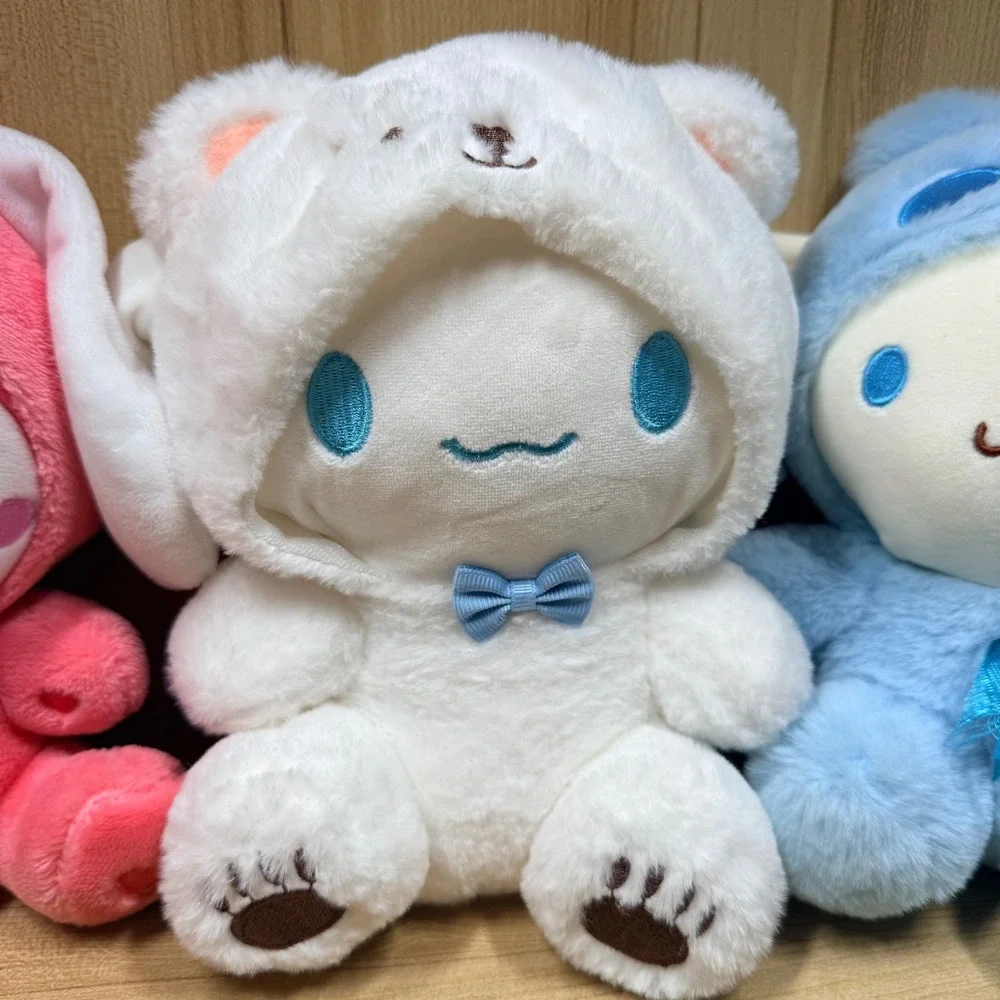 Sanrio Cinnamoroll x Bears hoodie Plush Set Pink White Blue Kawaii 3pc